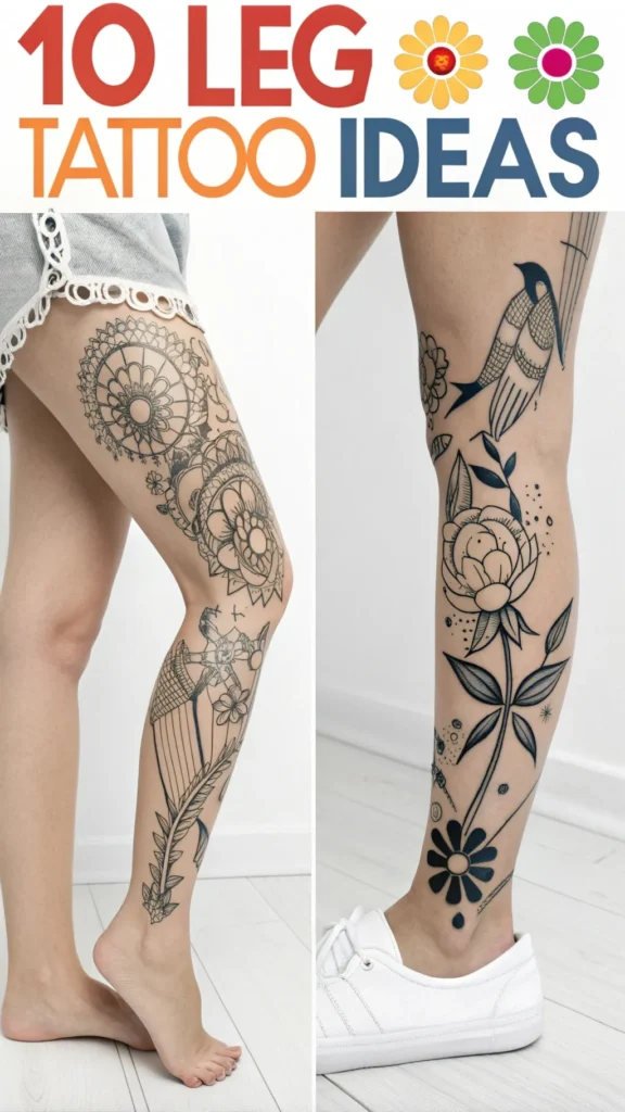 10 Leg Tattoo Ideas - Bold and Unique Designs to Consider